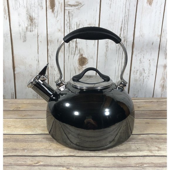 Chantal Kitchen Chantal 2qt Tea Pot Kettle Whistling Stovetop Onyx